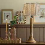 Floral Beige Lighting - Juna Pleated Scalloped Lamp Shade Stone Voyage Maison