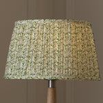 Floral Green Lighting - Juna Pleated Tapered Lamp Shade Sage Voyage Maison