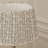 Floral Beige Lighting - Juna Pleated Tapered Lamp Shade Stone Voyage Maison