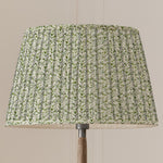 Floral Green Lighting - Juna Pleated Tapered Lamp Shade Sage Voyage Maison