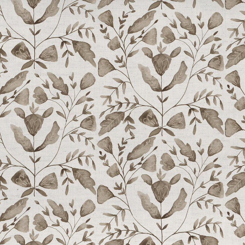 Floral Beige Fabric - Juna Printed Cotton Fabric (By The Metre) Stone Voyage Maison