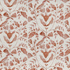 Floral Orange Fabric - Juna Printed Cotton Fabric (By The Metre) Terracotta Voyage Maison