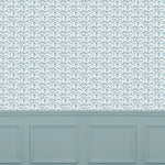 Abstract Blue Wallpaper - Juna  1.4m Wide Width Wallpaper (By The Metre) Denim Voyage Maison