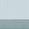 Abstract Blue Wallpaper - Juna  1.4m Wide Width Wallpaper (By The Metre) Denim Voyage Maison