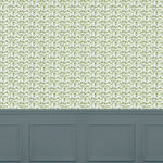 Abstract Green Wallpaper - Juna  1.4m Wide Width Wallpaper (By The Metre) Sage Voyage Maison