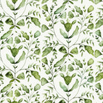 Abstract Green Wallpaper - Juna  1.4m Wide Width Wallpaper (By The Metre) Sage Voyage Maison