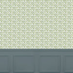 Abstract Green Wallpaper - Juna  1.4m Wide Width Wallpaper (By The Metre) Sage Voyage Maison