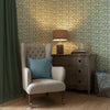 Abstract Green Wallpaper - Juna  1.4m Wide Width Wallpaper (By The Metre) Sage Voyage Maison