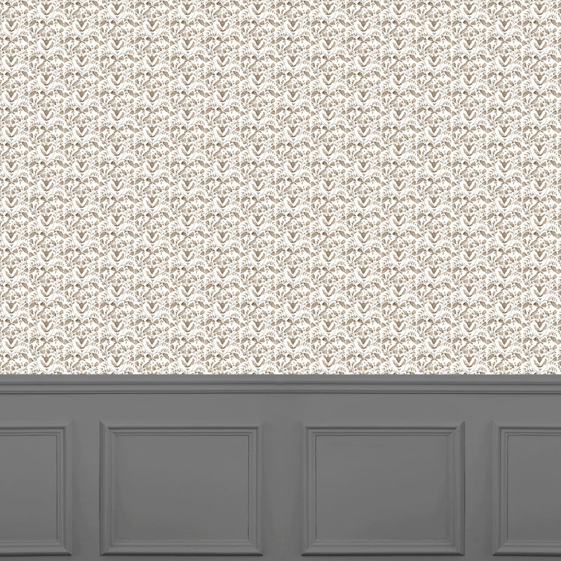 Abstract Beige Wallpaper - Juna  1.4m Wide Width Wallpaper (By The Metre) Stone Voyage Maison