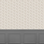 Abstract Beige Wallpaper - Juna  1.4m Wide Width Wallpaper (By The Metre) Stone Voyage Maison