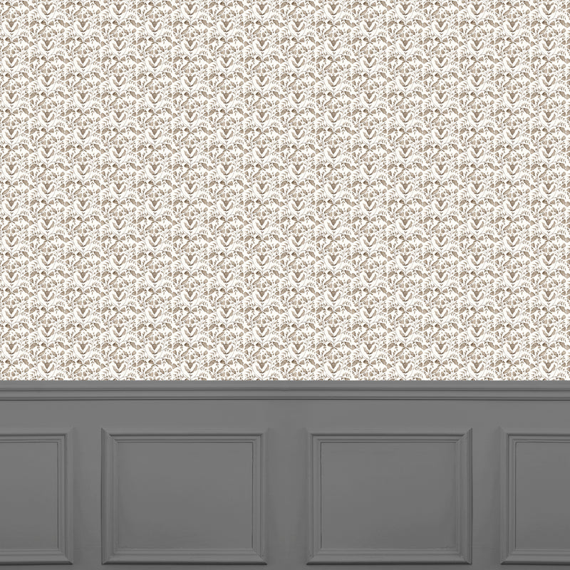 Abstract Beige Wallpaper - Juna  1.4m Wide Width Wallpaper (By The Metre) Stone Voyage Maison