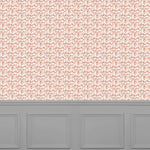 Abstract Orange Wallpaper - Juna  1.4m Wide Width Wallpaper (By The Metre) Terracotta Voyage Maison