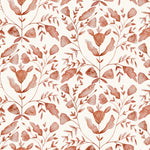 Abstract Orange Wallpaper - Juna  1.4m Wide Width Wallpaper (By The Metre) Terracotta Voyage Maison