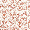 Abstract Orange Wallpaper - Juna  1.4m Wide Width Wallpaper (By The Metre) Terracotta Voyage Maison