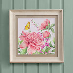 Floral Pink Wall Art - Junelle  Framed Print Birch/Heather Voyage Maison