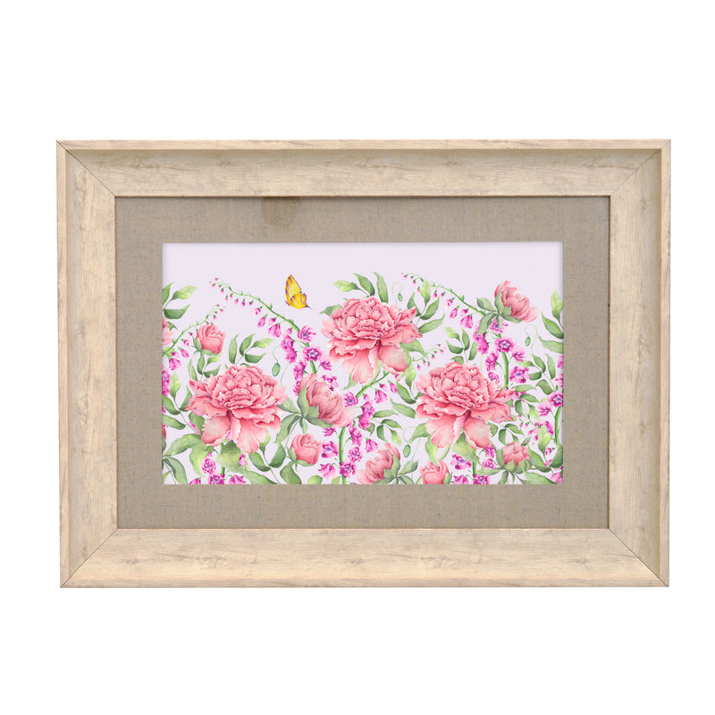 Floral Pink Wall Art - Junelle  Framed Print Birch/Heather Voyage Maison