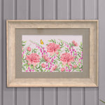 Floral Pink Wall Art - Junelle  Framed Print Birch/Heather Voyage Maison