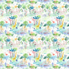 Voyage Maison Jungle Fun Printed Cotton Fabric in Primary