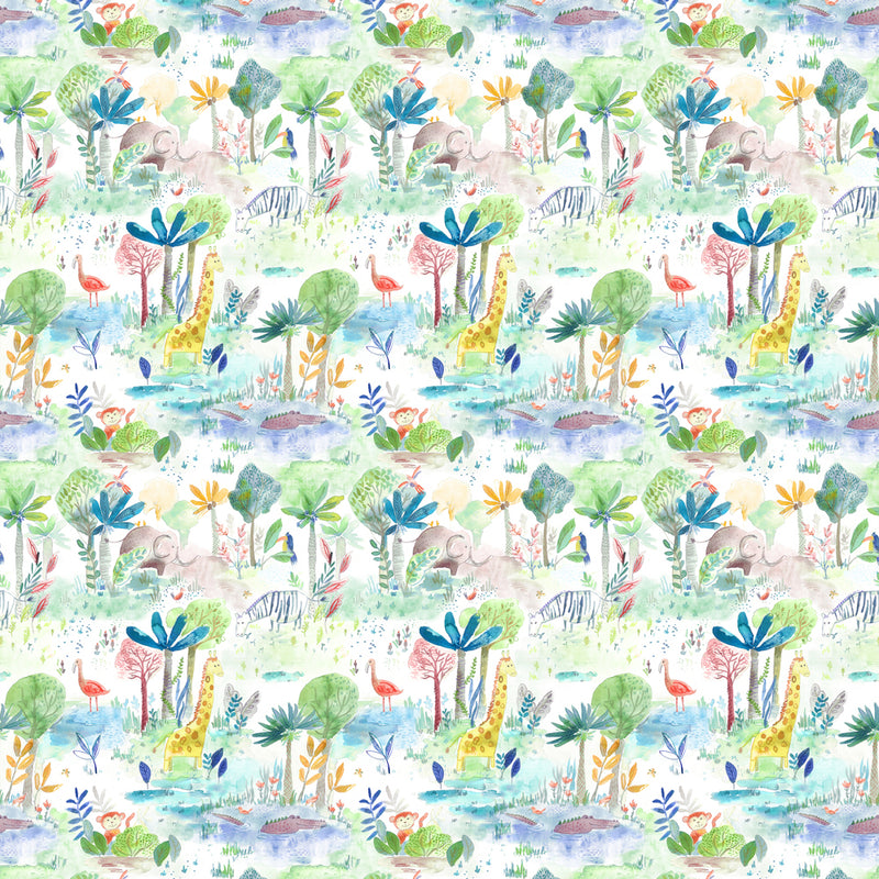 Voyage Maison Jungle Fun 1.4m Wide Width Wallpaper in Primary