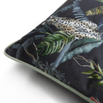 Evans Lichfield Jungle Leopard Cushion Cover in Petrol