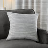 Plain Grey Cushions - Jupiter Chenille Jacquard Cushion Cover Silver Paoletti