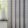 Plain Grey Curtains - Jupiter Chenille Jacquard Eyelet Curtains Silver Paoletti