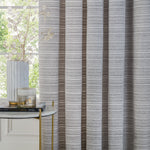 Plain Grey Curtains - Jupiter Chenille Jacquard Eyelet Curtains Silver Paoletti