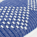 Geometric Blue Cushions - Kadie Outdoor/Indoor Woven Cushion Cover Cobalt furn.