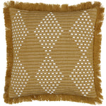 Geometric Gold Cushions - Kadie Outdoor/Indoor Woven Cushion Cover Gold furn.