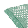 Geometric Green Cushions - Kadie Outdoor/Indoor Woven Cushion Cover Green furn.