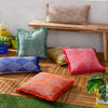 Geometric Pink Cushions - Kadie Outdoor/Indoor Woven Cushion Cover Pink furn.