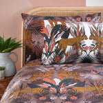 furn. Kaihalulu Floral Printed Reversible Duvet Cover Set in Cocoaberry