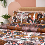 furn. Kaihalulu Floral Printed Reversible Duvet Cover Set in Cocoaberry