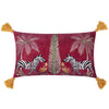 Animal Multi Cushions - Kalahari Embroidered Velvet Cushion Cover Multicolour Wylder Tropics