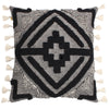 furn. Kalai Tuft Tasselled Cushion Cover in Black