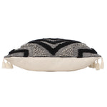 furn. Kalai Tuft Tasselled Cushion Cover in Black