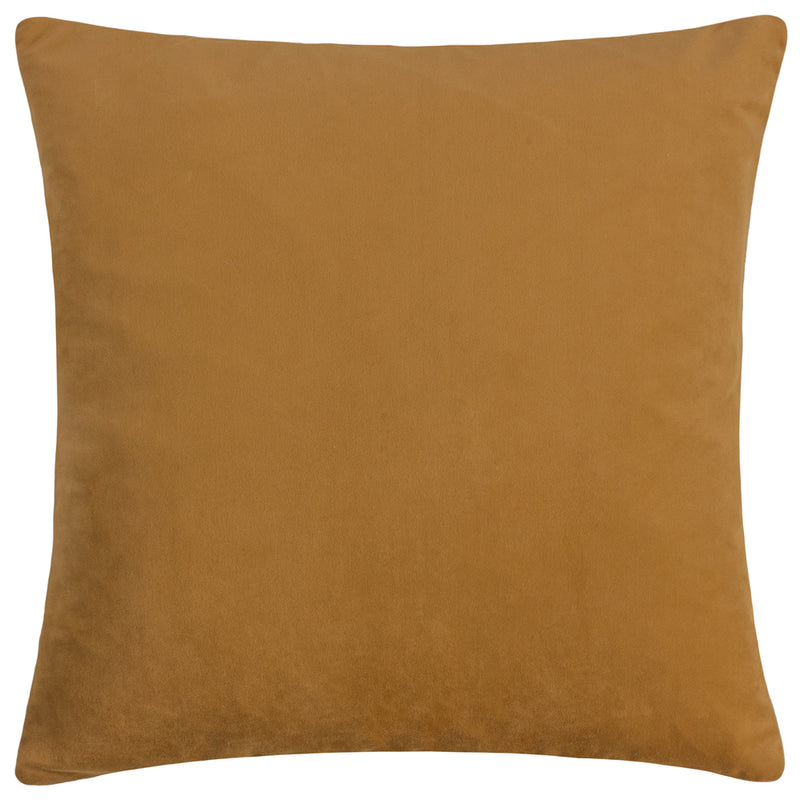 furn. Kalho Geometric Velvet Cushion Cover in Pink/Ochre