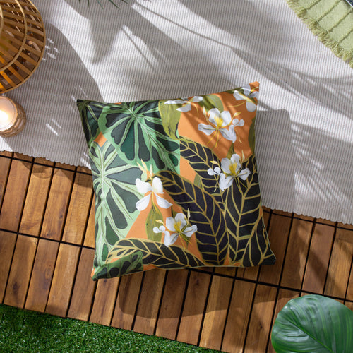 Floral Multi Cushions - Kali Leaves Outdoor Cushion Cover Multicolour Wylder