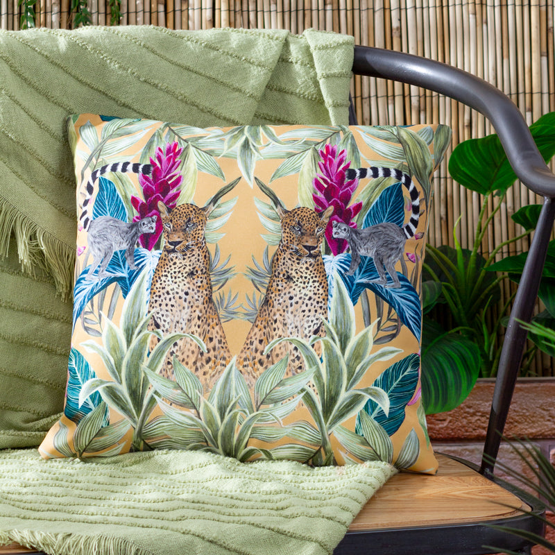 Animal Multi Cushions - Kali Leopards Outdoor Cushion Cover Multicolour Wylder