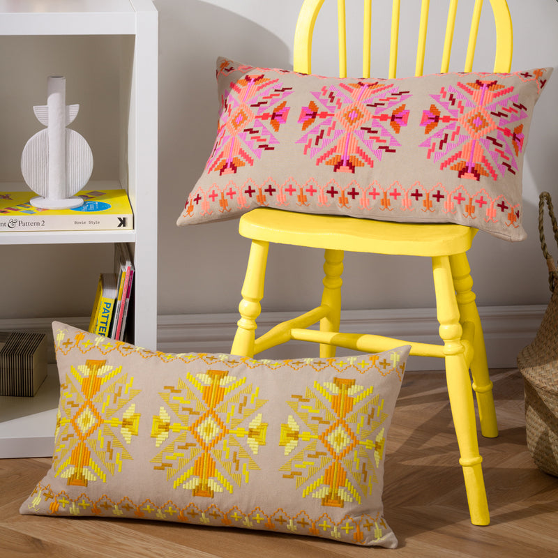 furn. Kalina Cushion Cover in Yellow