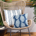 Paoletti Kalindi Paisley Outdoor Cushion Cover in Navy