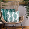 Paoletti Kalindi Paisley Outdoor Cushion Cover in Teal