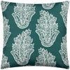 Abstract Green Cushions - Kalindi Paisley Outdoor Cushion Cover Teal Paoletti