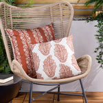 Paoletti Kalindi Paisley Outdoor Cushion Cover in Terracota