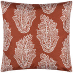 Abstract Red Cushions - Kalindi Paisley Outdoor Cushion Cover Terracota Paoletti