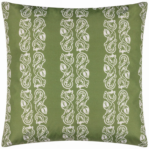 Abstract Green Cushions - Kalindi Stripe Outdoor Cushion Cover Olive Paoletti