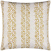 Paoletti Kalindi Stripe Outdoor Cushion Cover in Saffron