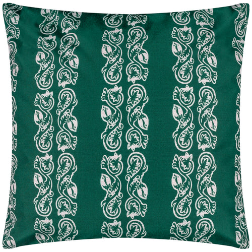 Paoletti Kalindi Stripe Outdoor Cushion Cover in Teal