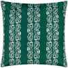 Abstract Green Cushions - Kalindi Stripe Outdoor Cushion Cover Teal Paoletti