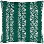 Abstract Green Cushions - Kalindi Stripe Outdoor Cushion Cover Teal Paoletti